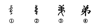 细说汉字“弟”，弟字的本义、弟字演变及起源